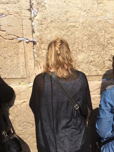 The author at the Western Wall. | Supplied by Robin Radomski
