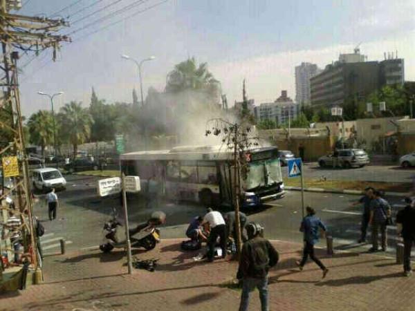 Bus bombing in Tel Aviv today