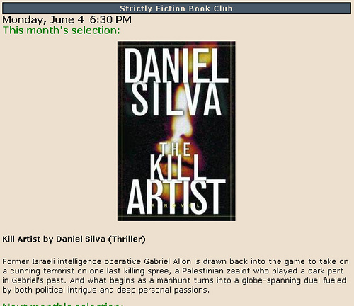 Silva's "The Kill Artist" is the first in his long-running Gabriel Allon series. | Photo by Flickr user Lester Public Library (CC BY-NC-SA 2.0)