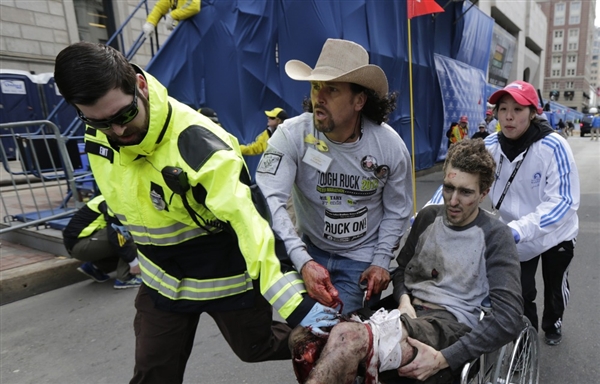 When Carlos Arredondo's son died in Iraq, he tried to kill himself. At the Boston Marathon, he helped save a stranger. 