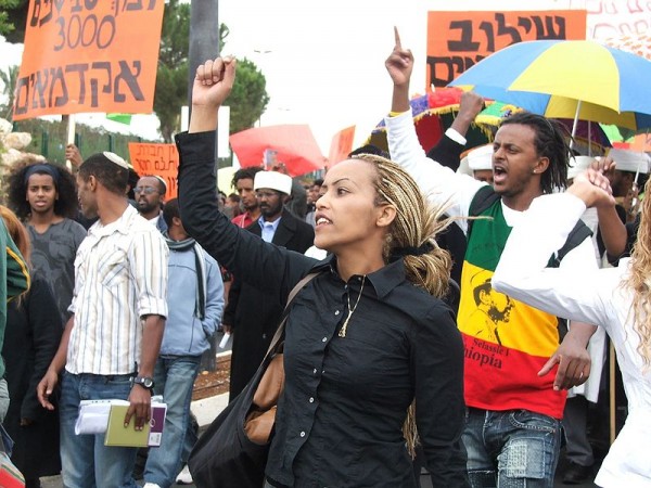 Ethiopian Jews demonstrating for equal rights in Israel. | CC via Wikimedia Commons