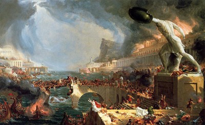The Course of Empire Destruction, 1836 by Thomas Cole | via Wikipedia