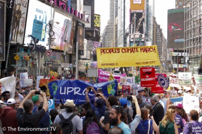 Scene from the People's Climate March | Image: Environment TV, environmenttv.com