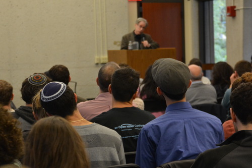 The back of the reporter's head at the Open Hillel Conference | via openhillel.org