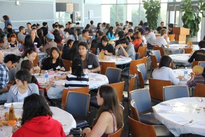 We only see peers. | UCSD dining hall via The National Association of College and University Food Services