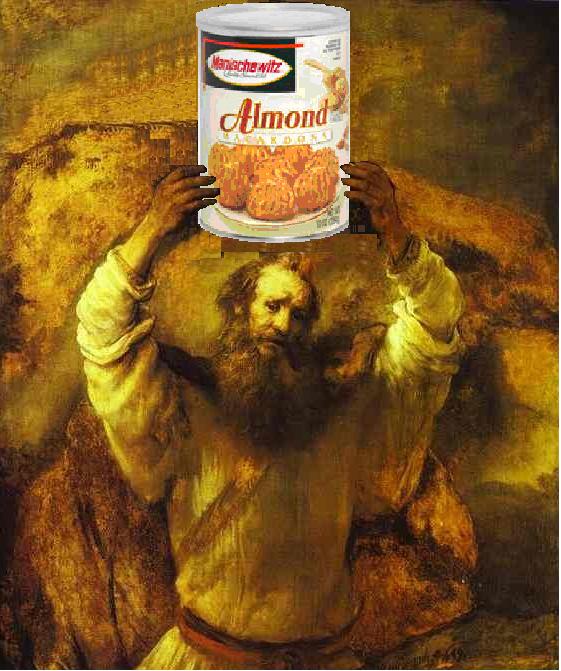 "Moses and the Macaroons, after Rembrandt van Rijn" by Flickr user Mike licht. No changes were made.
