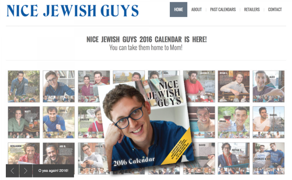 The official website of the Nice Jewish Guys calendar. | Via nicejewishguys.net