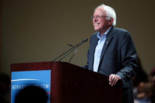 Bernie Sanders speaks at a town meeting at the Phoenix Convention Center in Phoenix, Arizona. | Supplied by Gage Skidmore