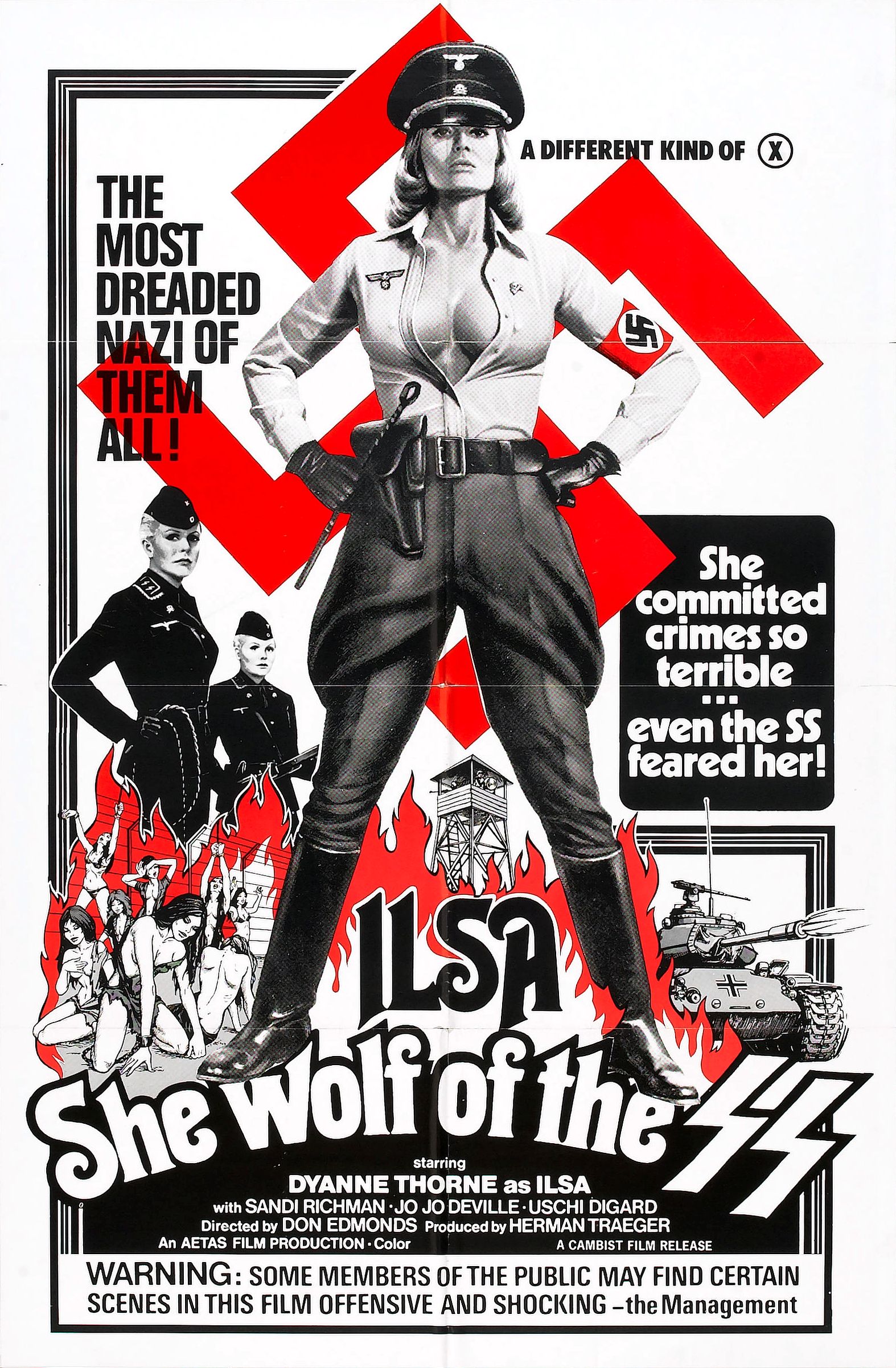 "Ilsa, She Wolf of the SS" is a classic of the Nazisploitation genre. | By Don Edmonds (public domain), via Wikimedia Commons